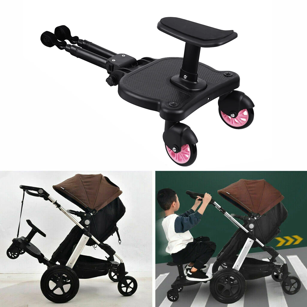 Samger Universal Stroller Board 2-in-1 Children Buggy Board With Seat Standing Board Scooter Baby Cart For Most of Strollers