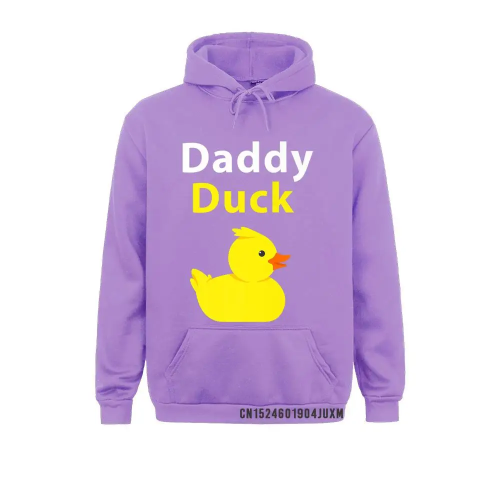 Funny Daddy Duck Rubber Duck Hooded Tops Printed On Women's Hoodies Sportswears 2021 Long Sleeve Men Sweatshirts