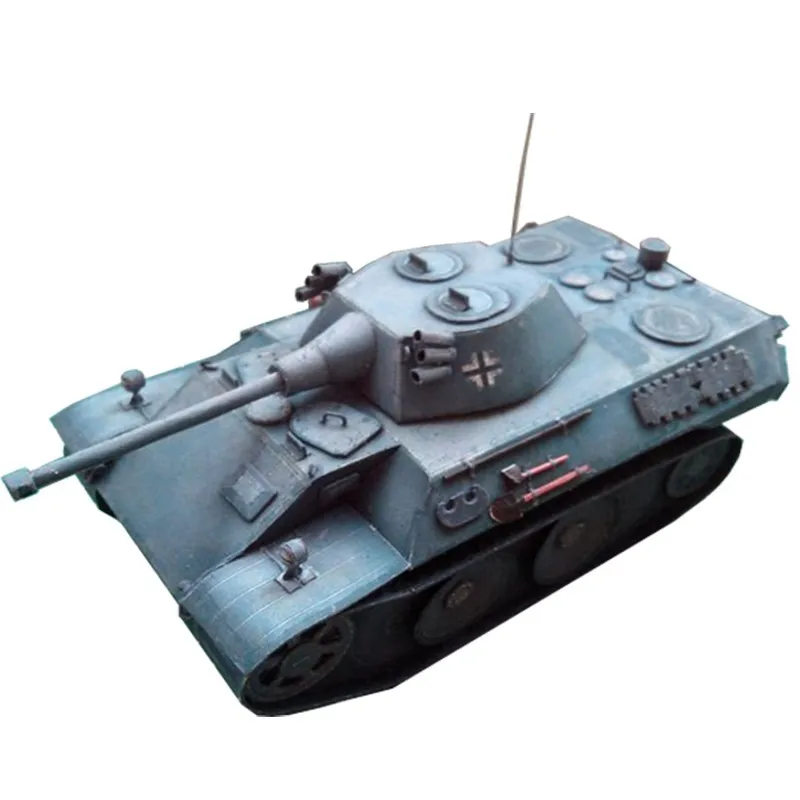 1:35 German VK1602 Leopard Light Tank DIY 3D Paper Card Model Building Sets Construction Toys Educational Toys Military Model