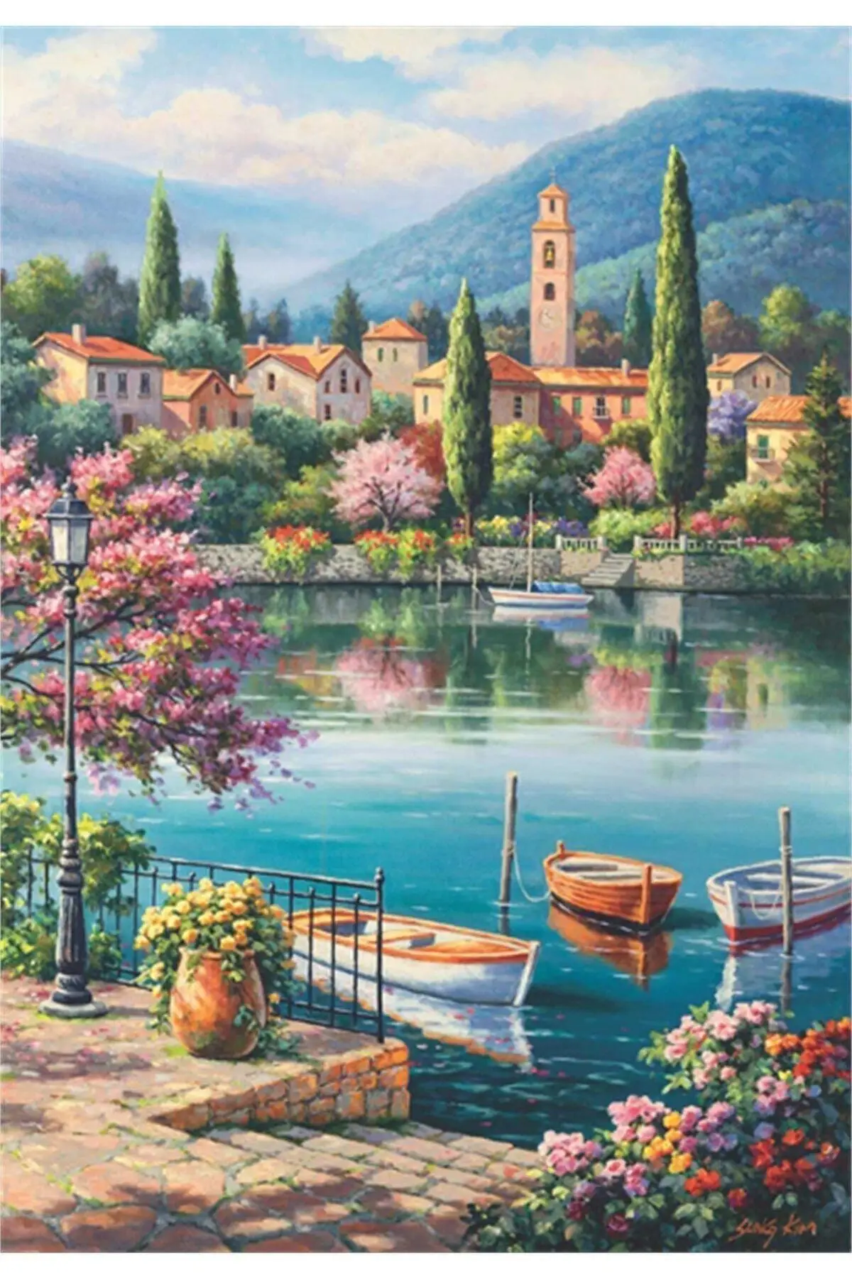 Jigsaw Puzzle Anatolian 500 Piece At The Lake In The Evening Puzzle Fun Games And Toys Souvenirs Strategy Group Party