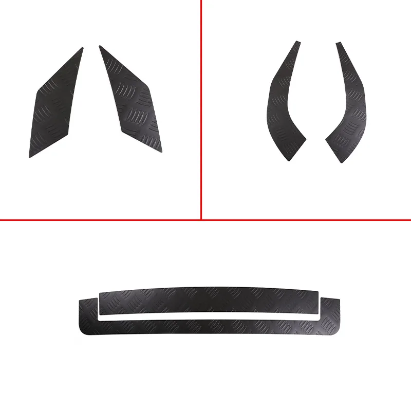 For Toyota FJ Cruiser 2007-2021 Aluminum Alloy Car Bonnet Front Protective Plate Front And Rear Bumper Side Protective Plate