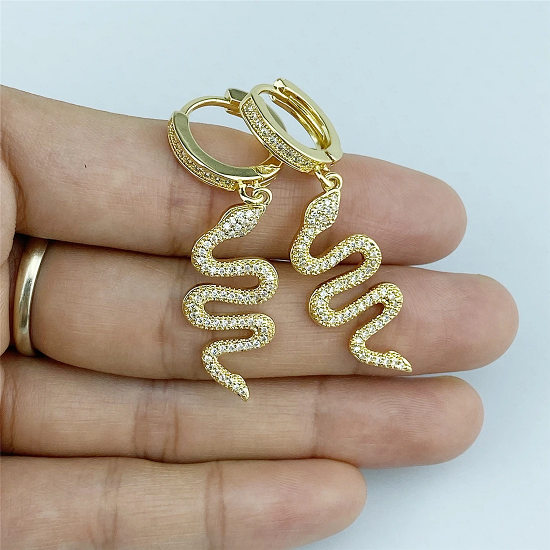 Women's Punk Style Animal Snake Earrings Cute Sweet Snakelike Pendant Stud Earrings 2020 New