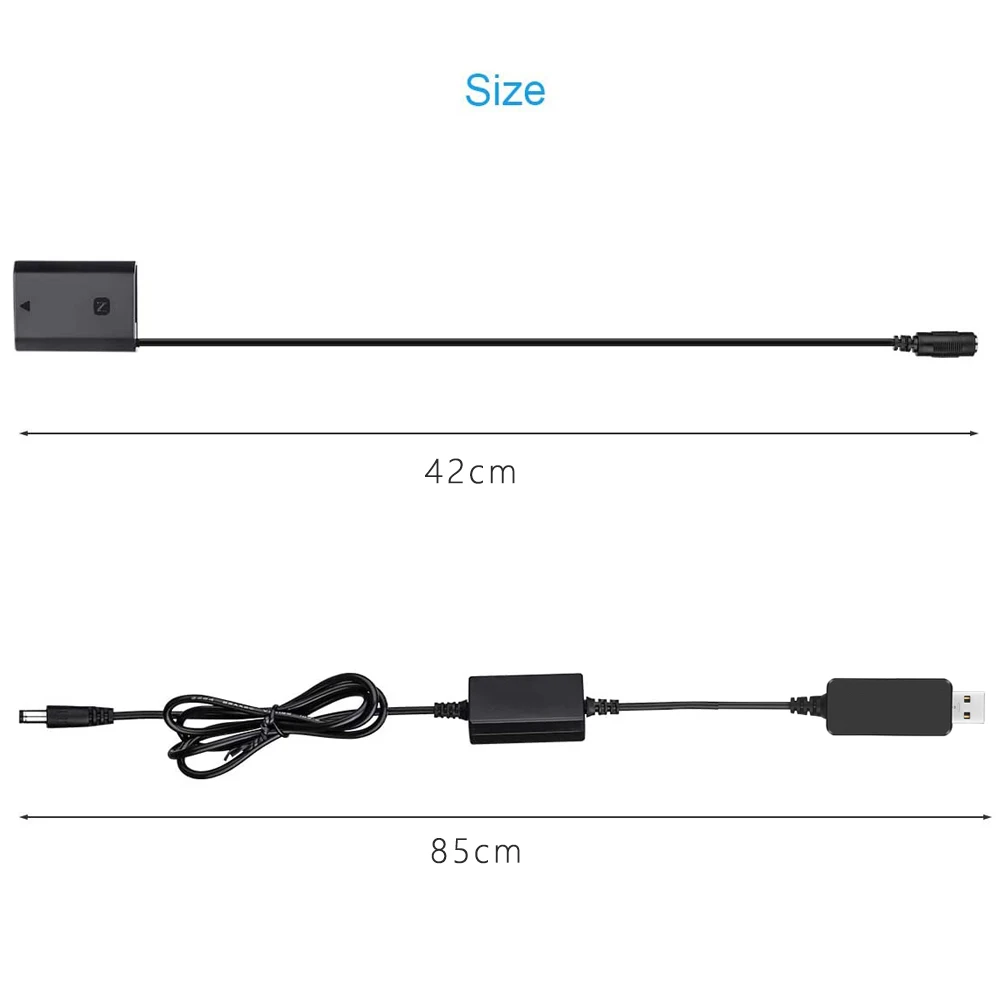 Адаптер питания NPFZ100 для Sony Alpha 7 9 II A6600 A7 III A7R III IV Φ 7RM4 7RM3 9M2 A9 II