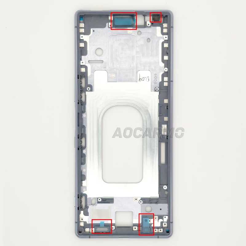 Aocarmo For SONY Xperia 1 / XZ4  J9110 X1 Full Set Front LCD Adhesive Rear Back Cover Sticker Battery Mic Earpiece Tape Glue