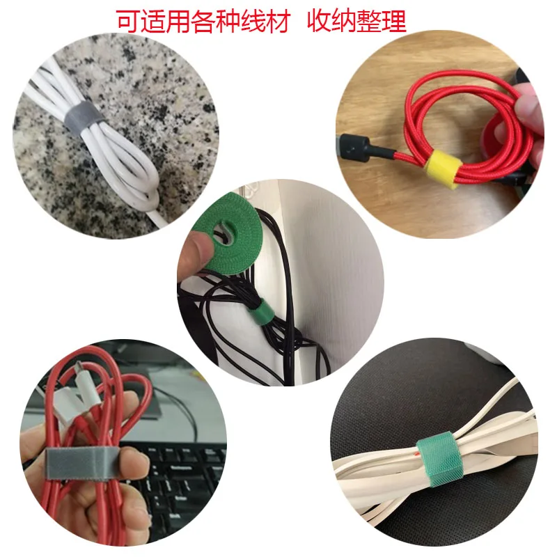 5M/ม้วนUltra-บางไนลอนสายรัดVelcroสายผูกสายไฟห่วงสายรัดไนลอนFastener reusable Magicสายรัด