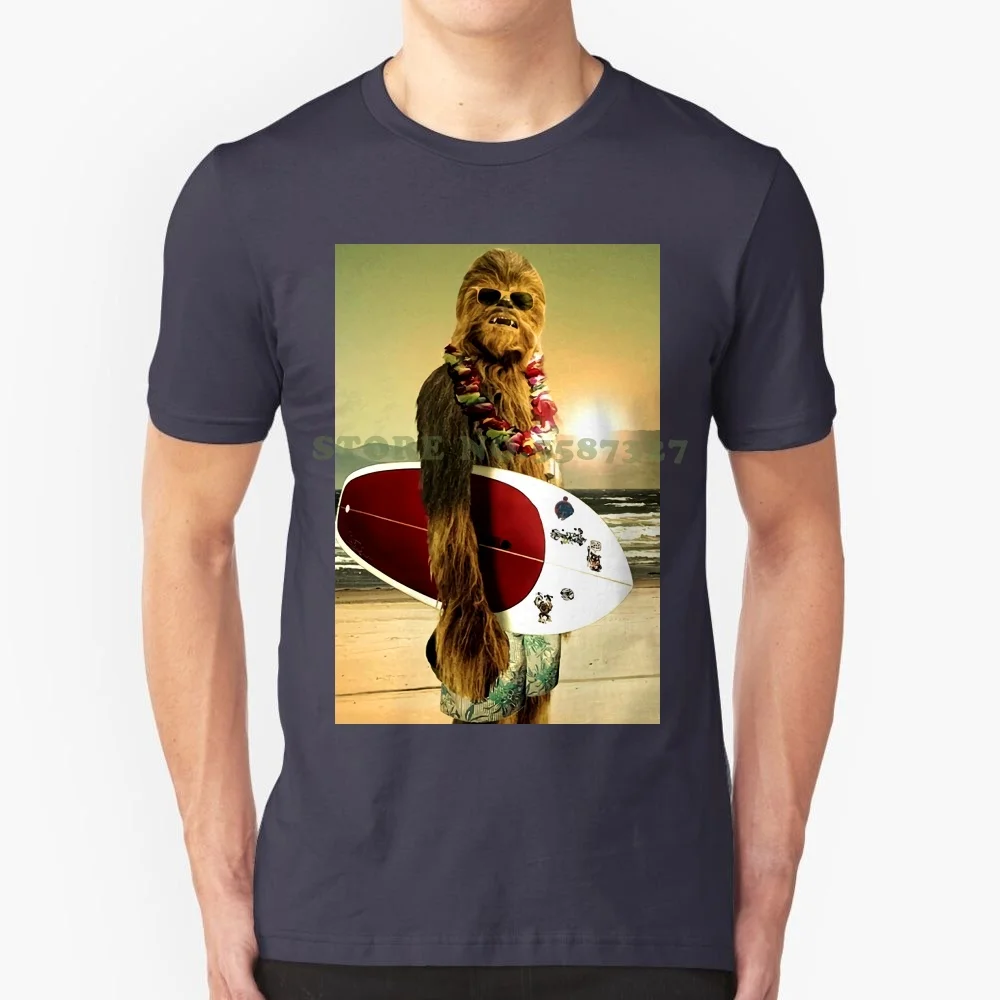 Toile Chewbacca Surfer Unisex T Shirt 496 Tee Shirt Hipster Harajuku Brand Clothing T Shirt