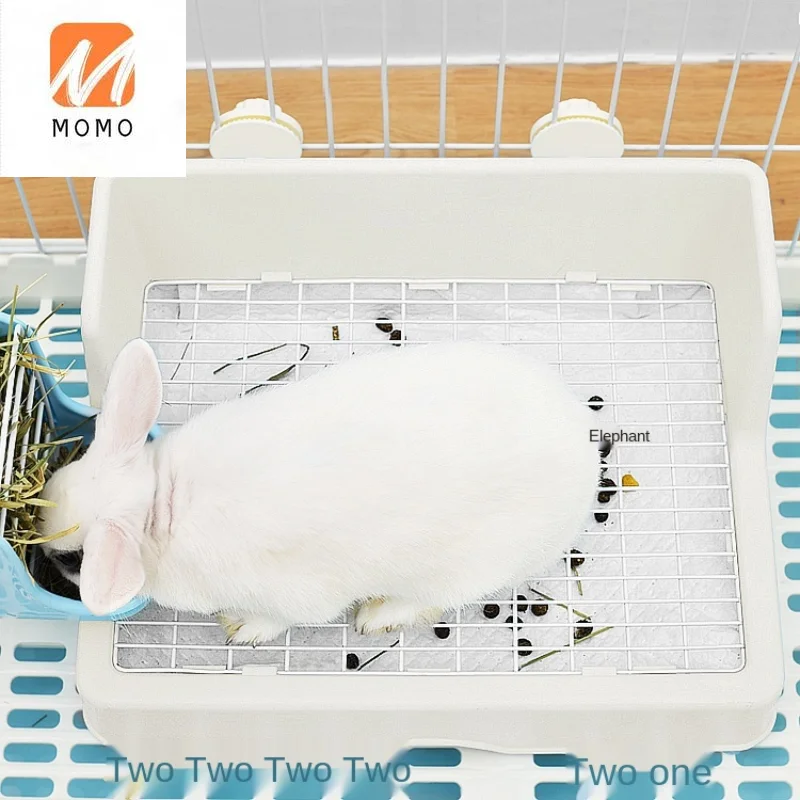 

Extra Large Rabbit Toilet Pet Angora Rabbit Extra Large Anti-Shit Urine Basin Bedpan Heightened Double Layer