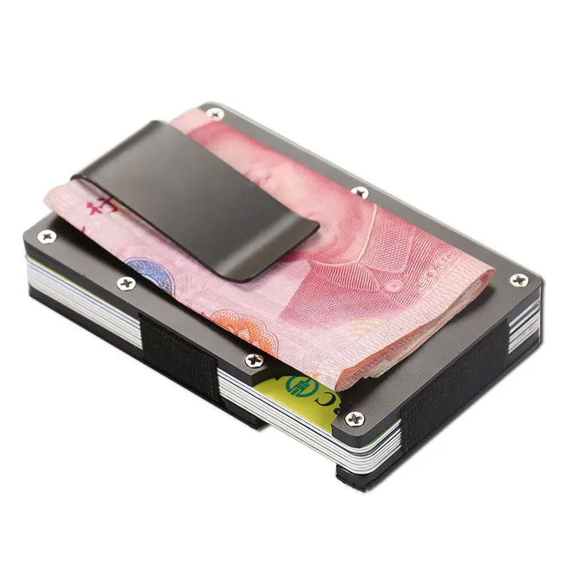 

Newest Arrival Men Stainless Steel Elastic Band Slim Money Wallet Credit Card ID Holder Wallet Purse