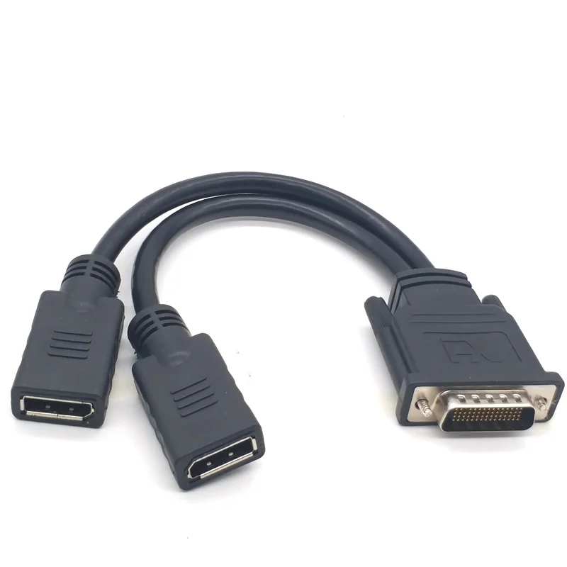 DMS-59 59 Pin to Displayport Male to Female Y Splitter Video Cable Adapter For Computer Host Graphics Card Dual Video Cable 30cm