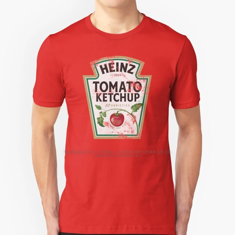 Heinz 100% Cotton T Shirt Heinz Tomato Ketchup Logo Mc Donalds Kellogg Company Tee Short Sleeve Long Sleeve Gift