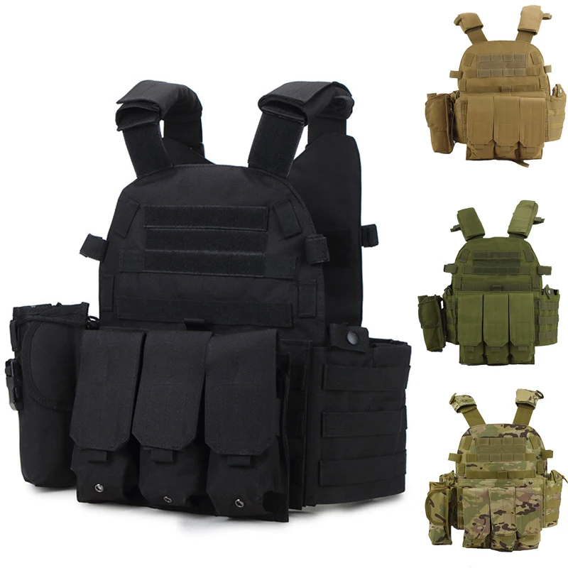 6094 Outdoor Tactical Hunting Vest Training Equipment Airgun Color Bullet Sports Outdoor bulletproof vest Combat Armor Vest