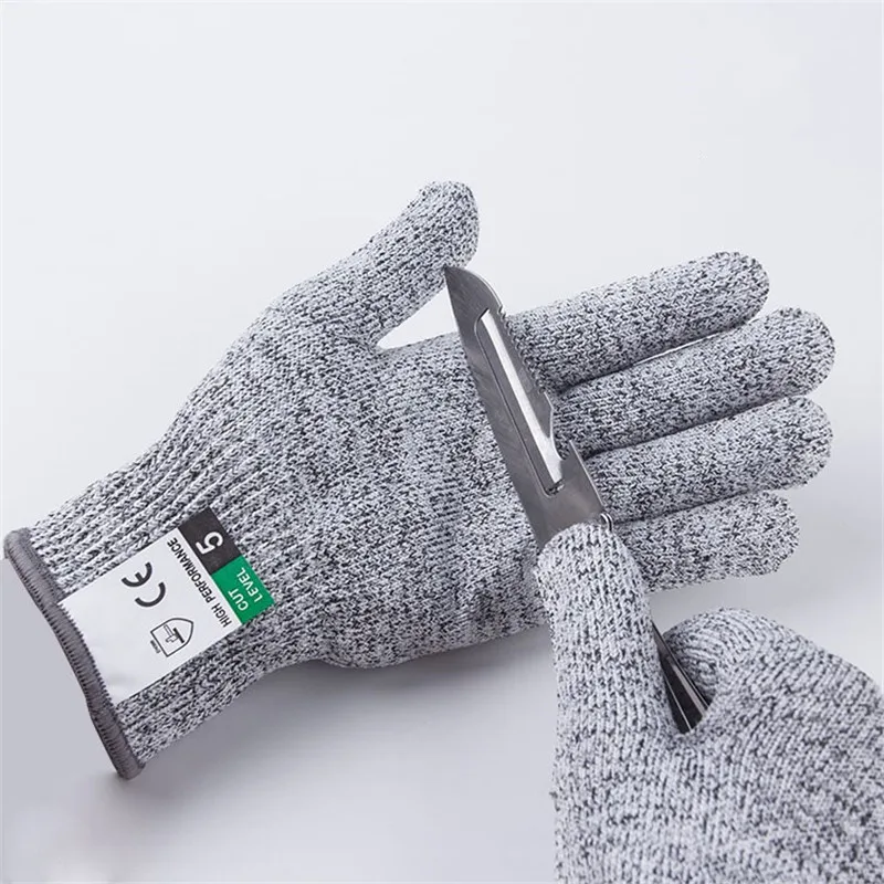 Level 5 Cut Proof Stab Resistant Wire Metal Glove Kitchen Butcher Working Gloves for Oyster Shucking Fish Gardening Safety Glove