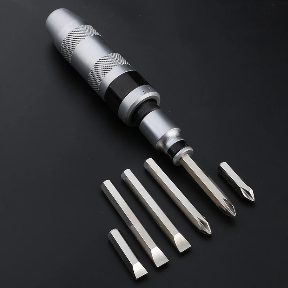 7pcs Multi-Purpose Heavy-Duty Shock Screw Driver Chisel Bits Set Impact Screwdriver Tools With Case