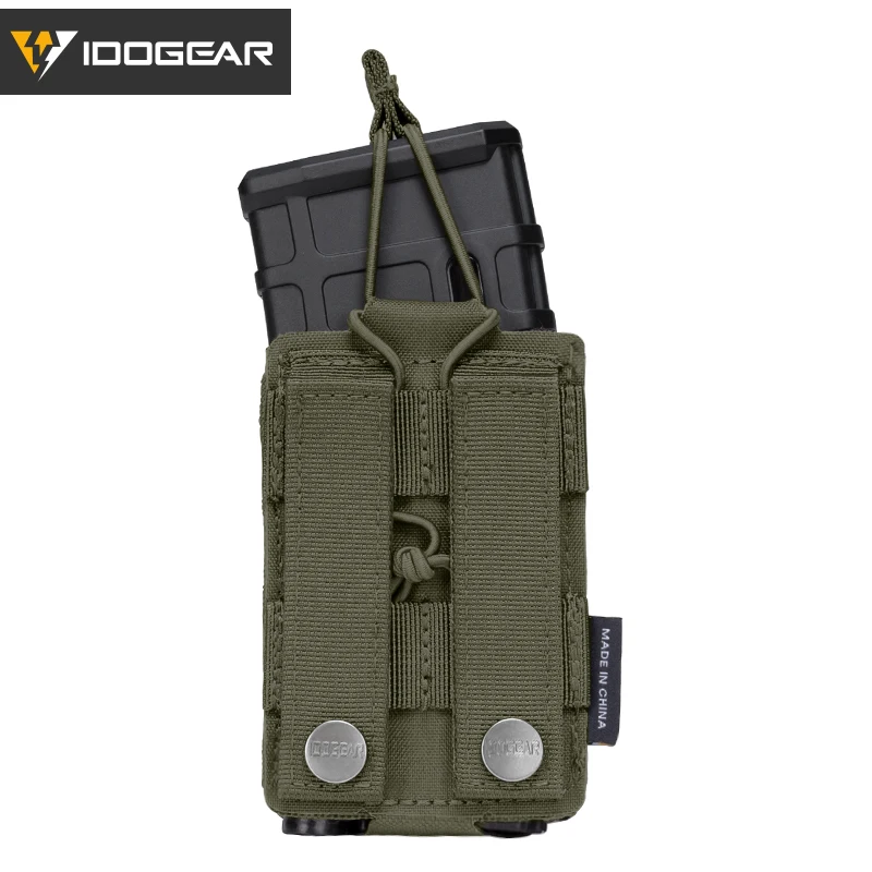 IDOGEAR Tactical LSR 556 Mag Pouch  Singel Mag Carrier MOLLE Pouch Laser Cut Tool Bags 3566