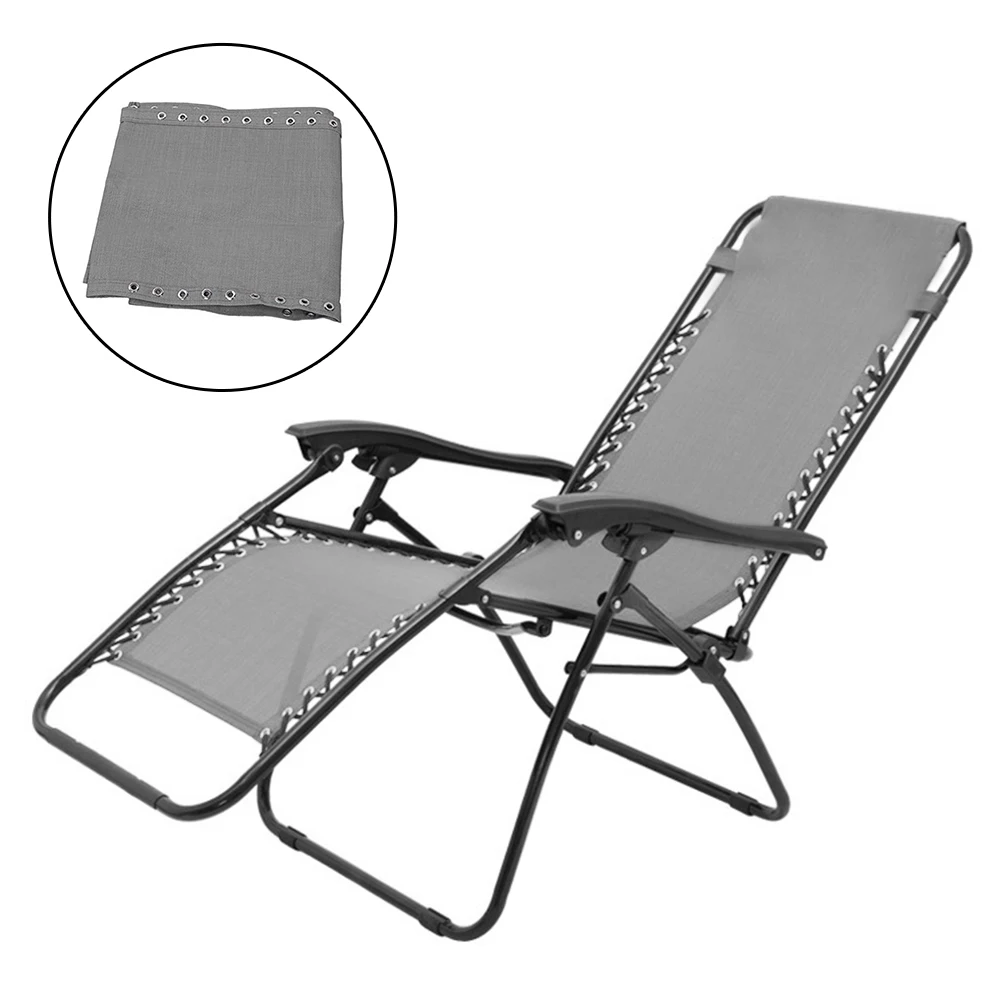 Lounge Recliner Cloth Breathable Durable Chair Lounger Replacement Fabric Cover Lounger Cushion Raised Bed for Garden Beach