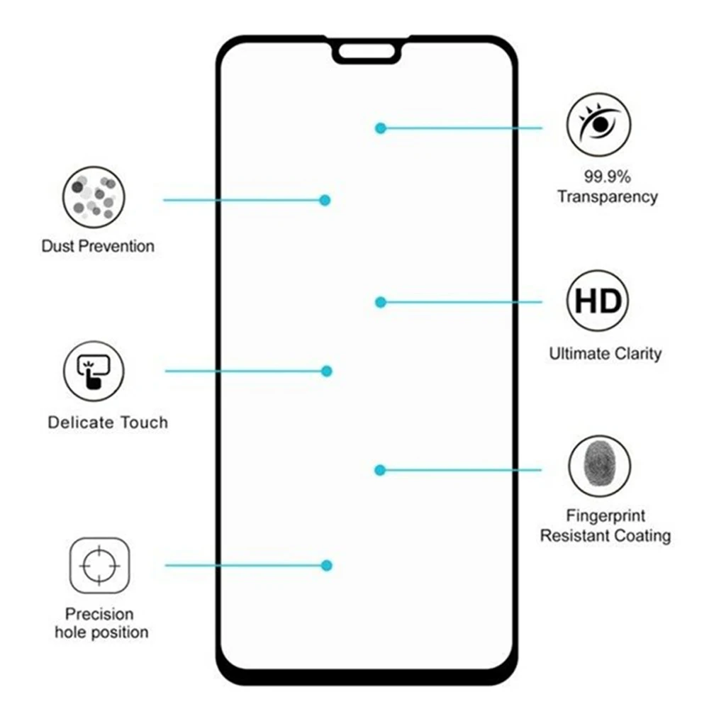 full cover for huawei y9 prime 2019 y9s y9 2018 tempered glass protective film phone screen protector on the glass smartphone