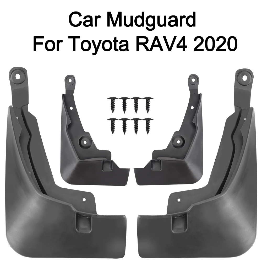 4 Piece/Set Anti Sludge Scratch Resistant Fender PP for Toyota RAV4 2020 Car Mudguards Mud Flaps