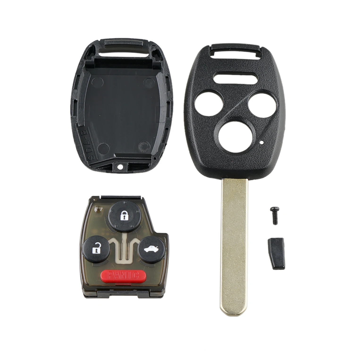 J54 Car Key 4 Key + ID46 Chip 313.8 Frequency Remote Entry Key Fob For 2003 2004 2005 2006 2007 Honda Accord Oucg8d-380h-a