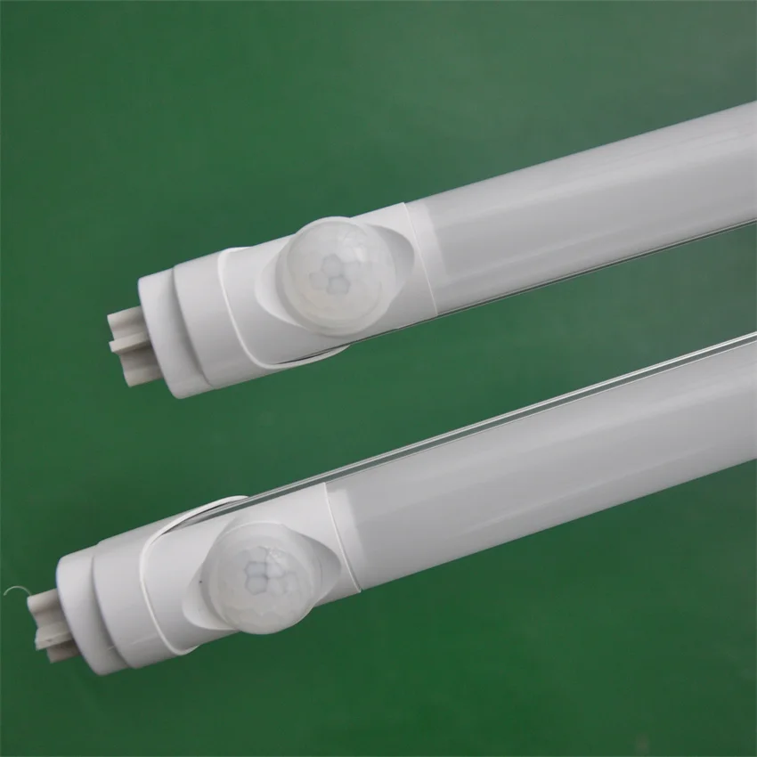 

Free Shipping Radar Sensor T8 LED Tube Light with milky cover 0.6m 0.9m 1.2m 1.5m 9w 12w 18w 22w WW,NW,CW Color AC85-265V