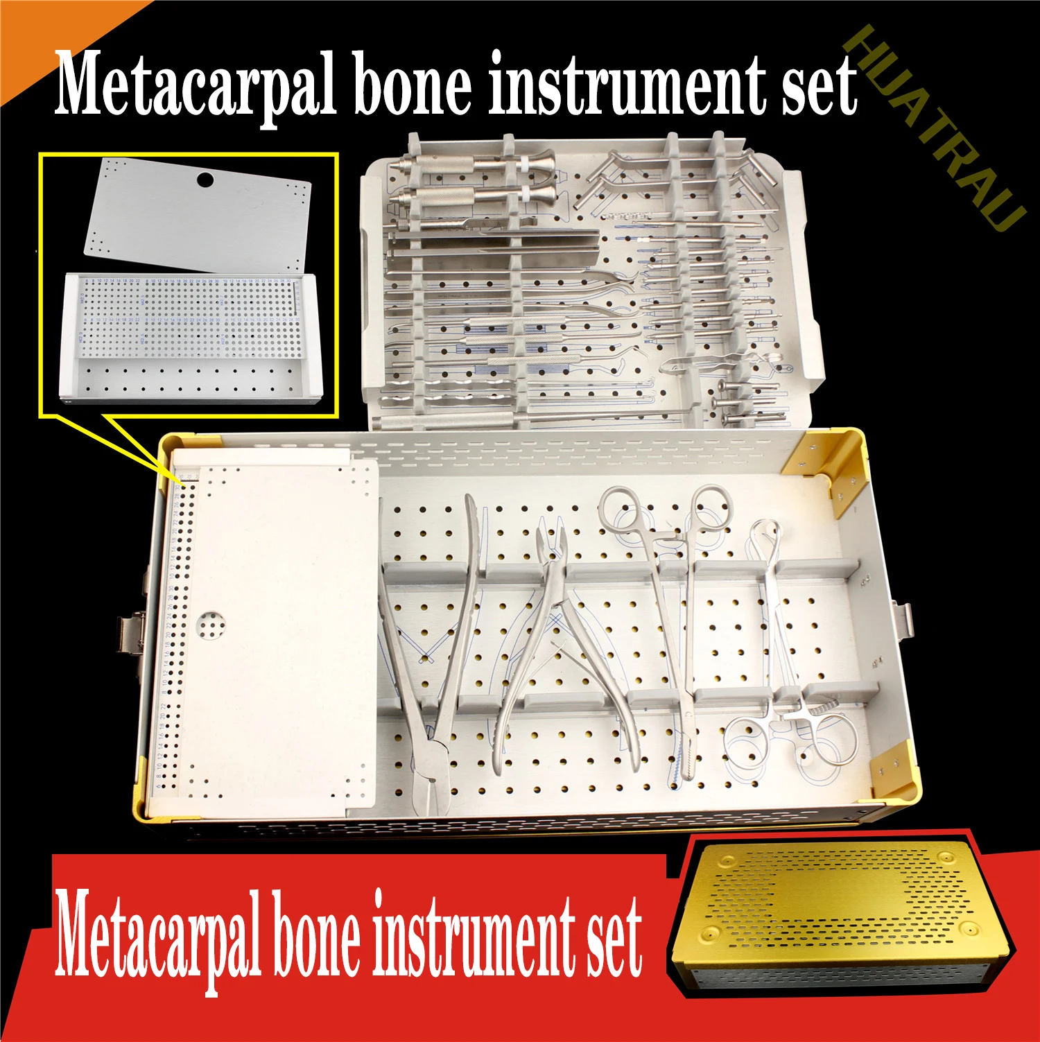 Orthopedic instrument medical 2.0 2.7 bone screw system hand foot finger metacarpal case full kit set animal pets veterinary Ao