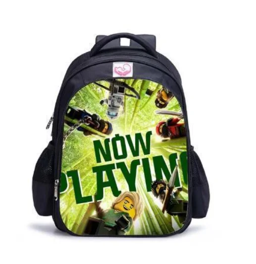 16 Inch Boys Backpack Teenage Boys Girls Student School Bags New Games Ninja Baby Boys Kids Backpack Children Daily Bags Mochila