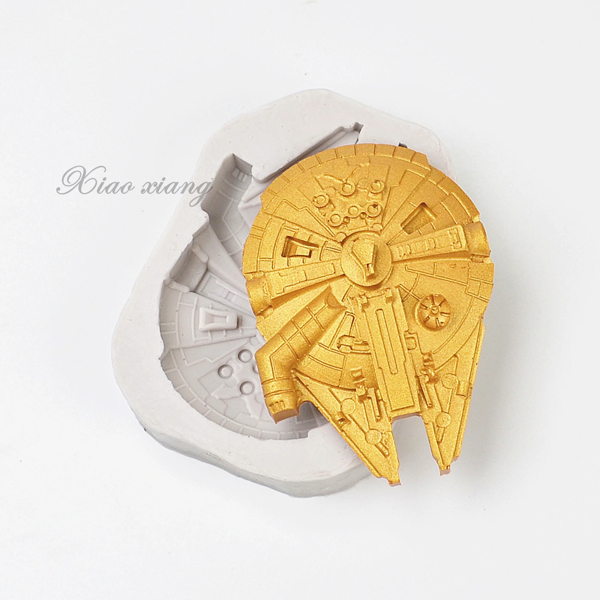 3D Space Ship Silicone Fondant Molds For Baking Cake Decorating Tools Chocolate Gumpaste Molds, Sugarcraft, Kitchen Gadget M692