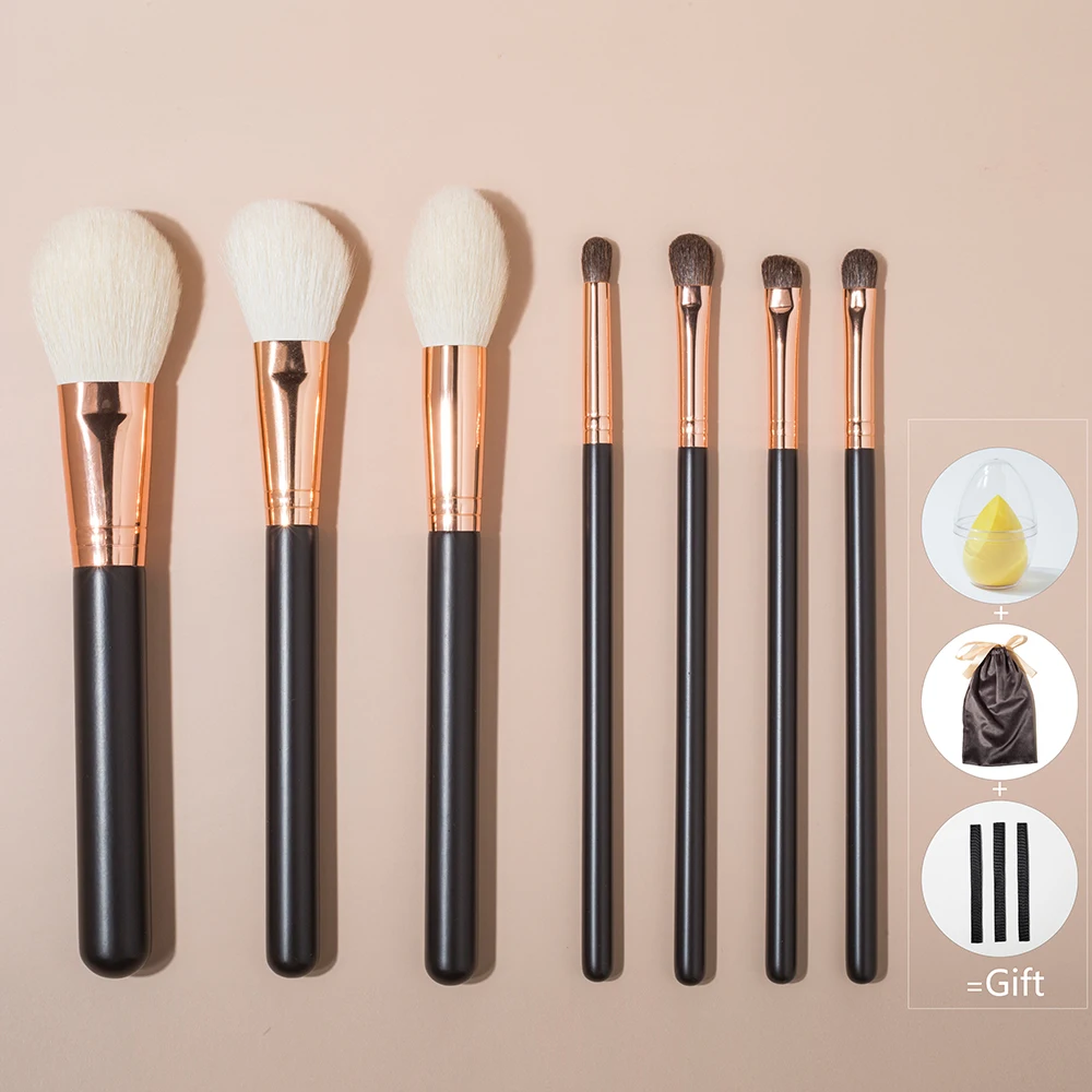 

Shinedo 7 Pcs Makeup Brush Eye Powder Eyeshadow Contour Blending Beauty Cosmetic Colorful For Make Up Tool