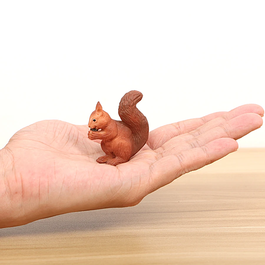 Kids Toys Farm Animals Models Realistic Groundhog Possum Squirrel PVC Figurines Action & Toy Figures Model Educational Toy