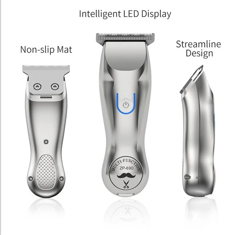 LILI Barber Shop Rechargeable Hair Clipper All Metal Electric Hair Trimmer Men Professional Beard Trimmer Haircut Machine