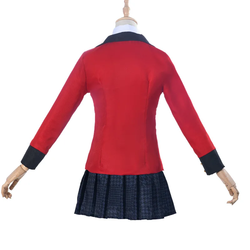 Kakegurui Jabami Yumeko Yomoduki Runa Cosplay Costume Women Halloween Carnival Party Clothes Coat With Wig Socks