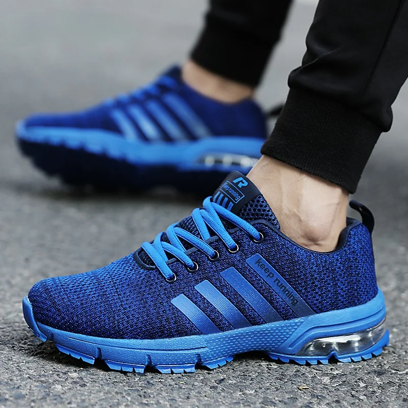 Mens Trainers Shoes Men Sneakers Air Cushion Mens Gym Shoes Running Blue Shoes Men Tenis Shoes Masculino Adulto Tenis Masculino