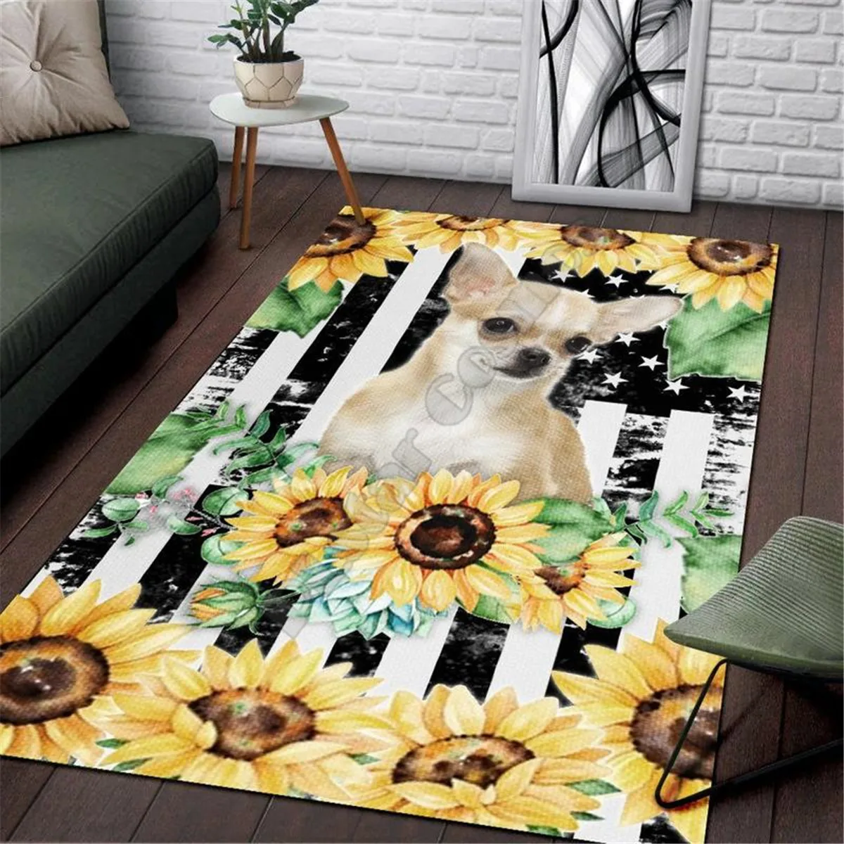 Love Goats Area Rug 3D All Over Printed Carpet Mat Living Room Flannel Bedroom Non-slip Floor Rug 03