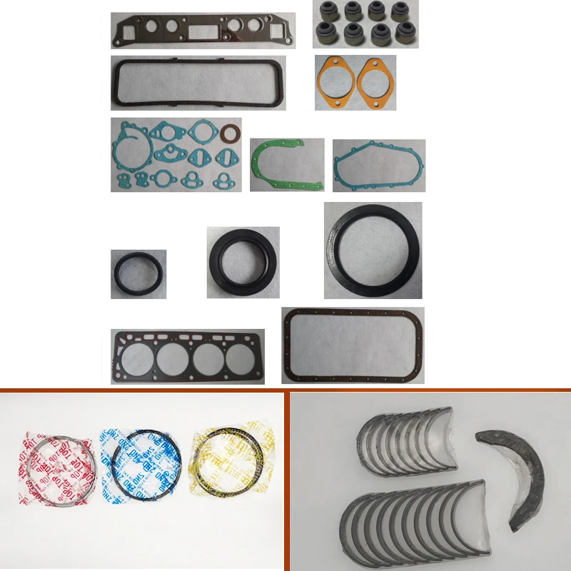 H25 engine complete overhaul full gasket set kit main crankshaft connecting  con rod bearing piston ring  for Nissan forklift