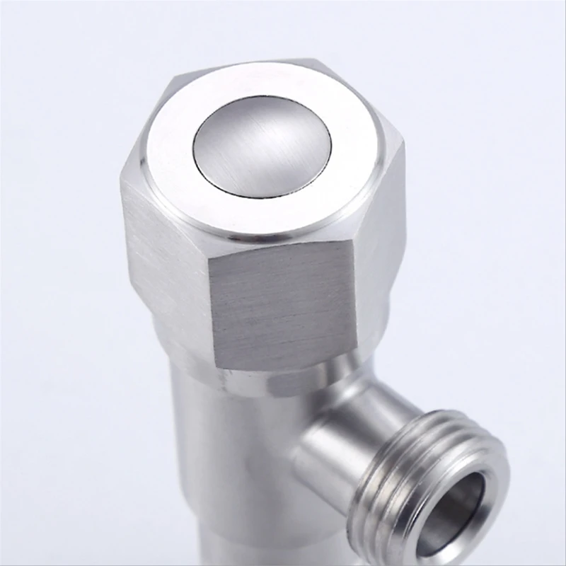 304 Stainless Steel Angle Valves Kitchen Bathroom Accessories Diverter Valve Connector for Toilet Sink Basin Water Heater