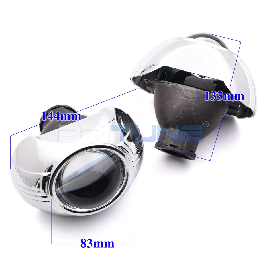 Britune Q5 H11 Car Lens Bi-xenon Projector HID LED Headlight Lenses 3.0 inch Full Metal Kit Tuning Accessories Retrofit