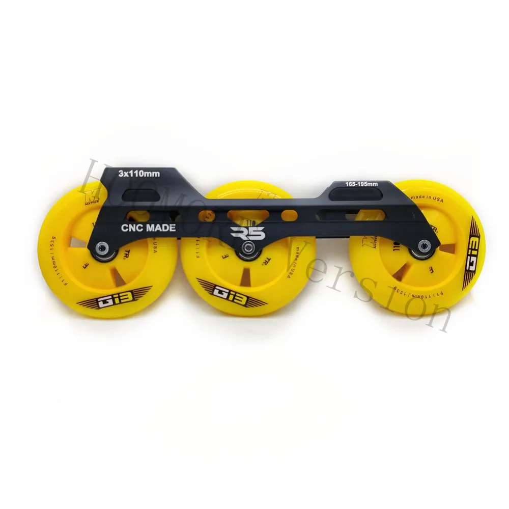 3X110mm R5 inline speed base MATTER Gi3 Skating wheel Powerslide Pleasure Tool 243mm Roller Frame G13 F0 F1 110 110mm Tire Rodas