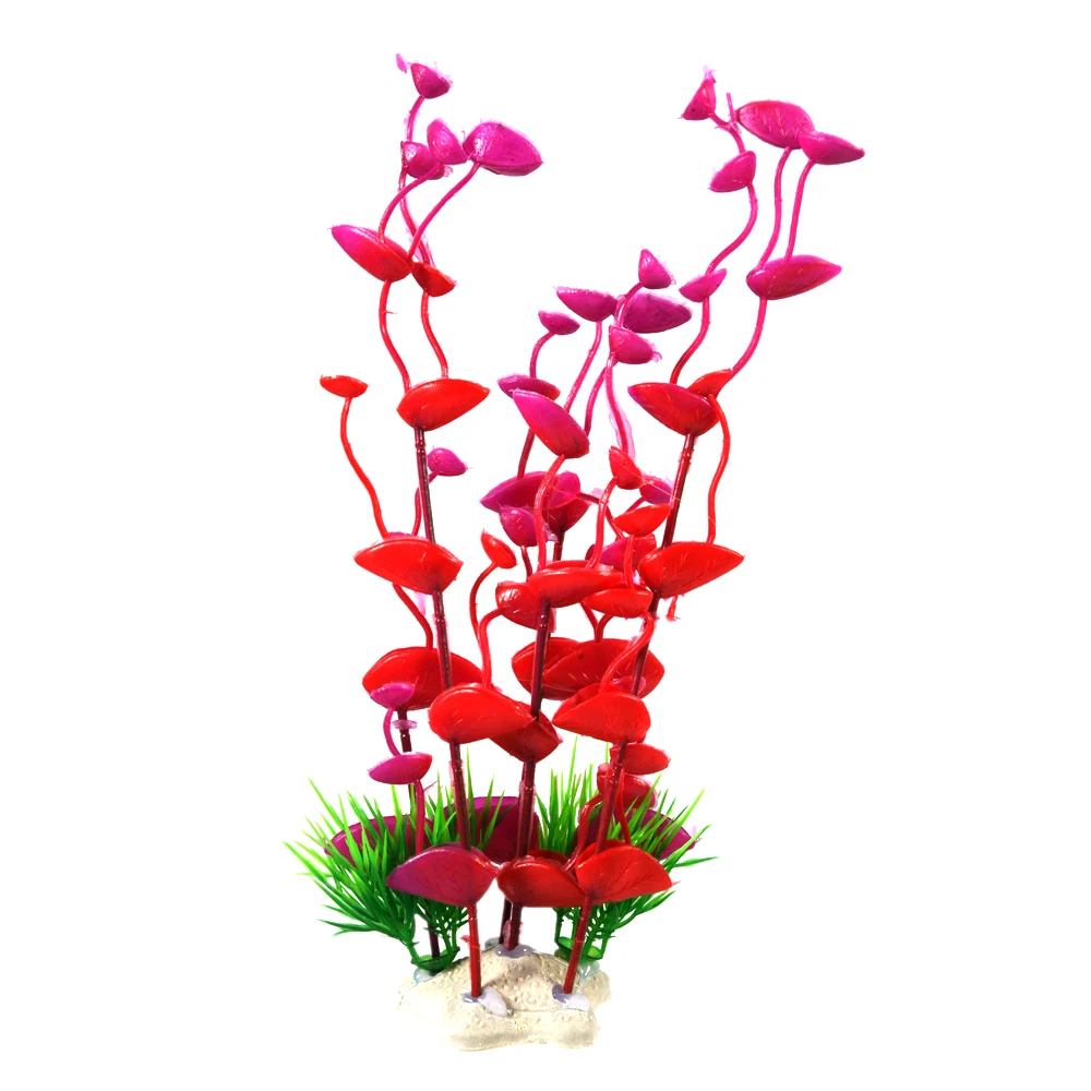 1PC PVC Fish Tank Decoration Simulation Artificial Trumpet Environmental Aquarium  Simulation Fake Aquatic Plants