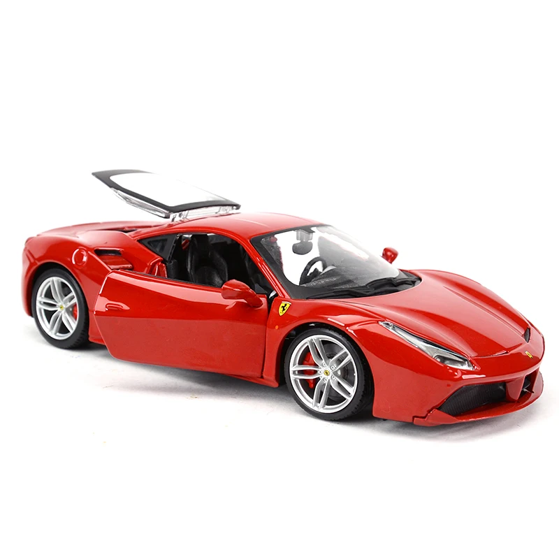 Bburago 1:24 Ferrari 488 GTB Sports Car Static Die Cast Vehicles Collectible Model Car Toys