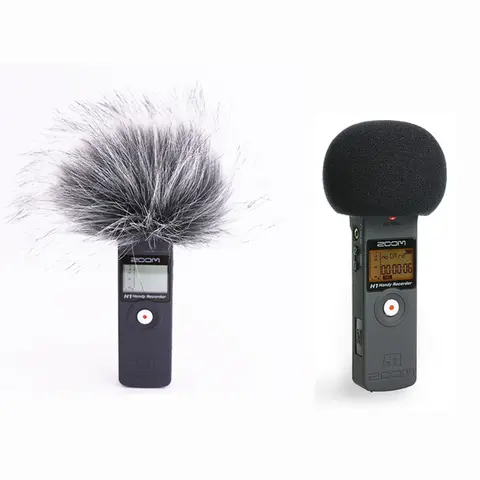 Zoom H1 H1N Handy Deadcat WindShield 녹음용 모피 윈드스크린 머프 마이크 액세서리 커버 소음 차단 스테레오