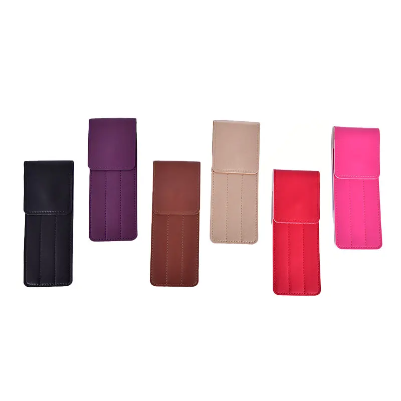 Portable Safe Makeup Tools Eyelash Extension Special Tweezers Leather Case Professional Storage Bag For  Eyelashes Kit