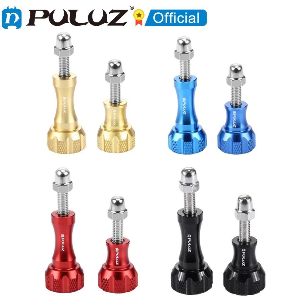 PULUZ CNC Aluminiowe pokrętło kciuka Zestaw śrub ze stali nierdzewnej do kamer sportowych GoPro NEW HERO Zestaw śrub Akcesoria do kamer sportowych