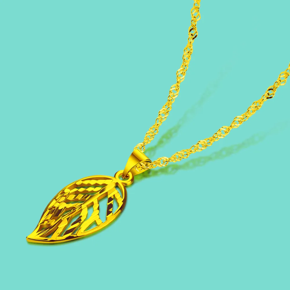 

Vintage Golden Chain Necklace Hollow Leaf Pendant Straw in the Wind Women's Girls Sweet Aesthetic Gifts Silver Jewelry