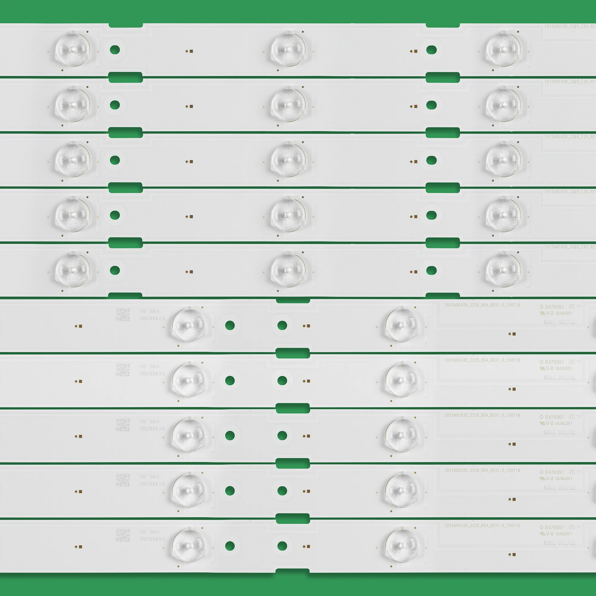 Светодиодная лента с подсветкой для SAM SUNG ZLE60600-AB, 43GFB6627, 2015arc430 _ 3228 _ R04 L05 _ rev1.0_150716 LM41-00174A LM41-00173A, 10 шт.