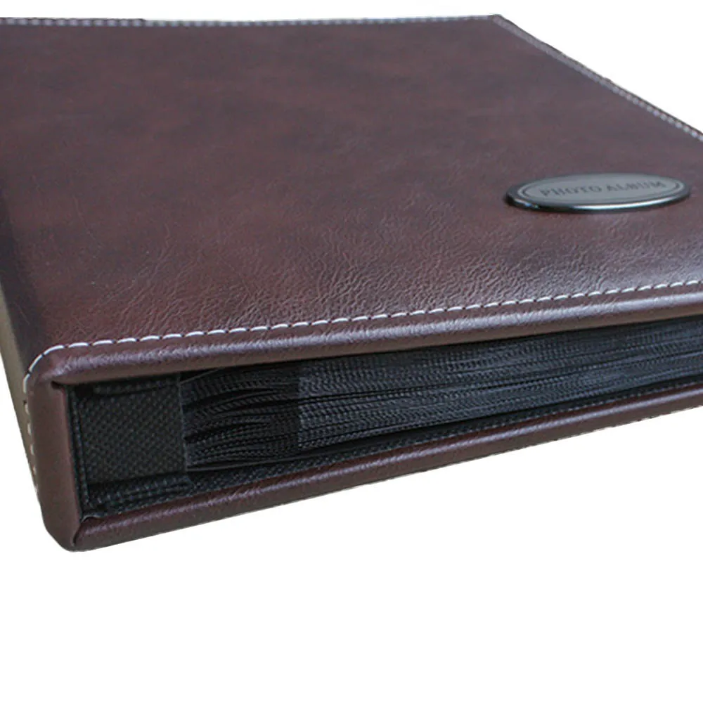 Large Leather Photo Albums, Totaling 40 Sheet, 80 Sides, Scrapbook, Wedding Guest Book, DIY Memories Book, Insert Album, Christm