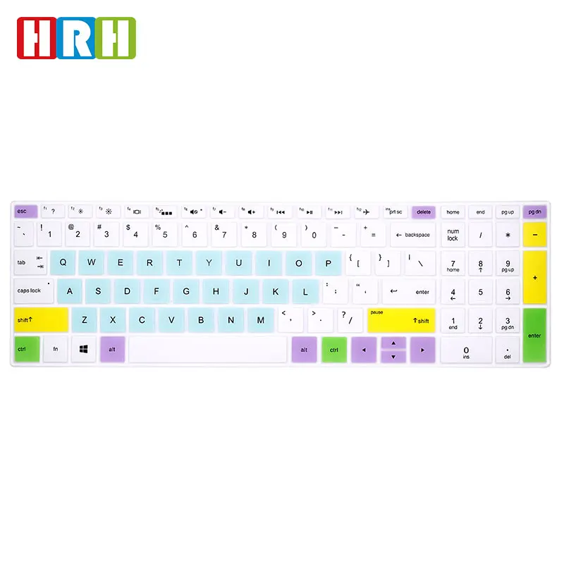 HRH High Quality Ultra-thin English Silicone Laptop Keyboard Skin Cover For HP Envy 17 17.3