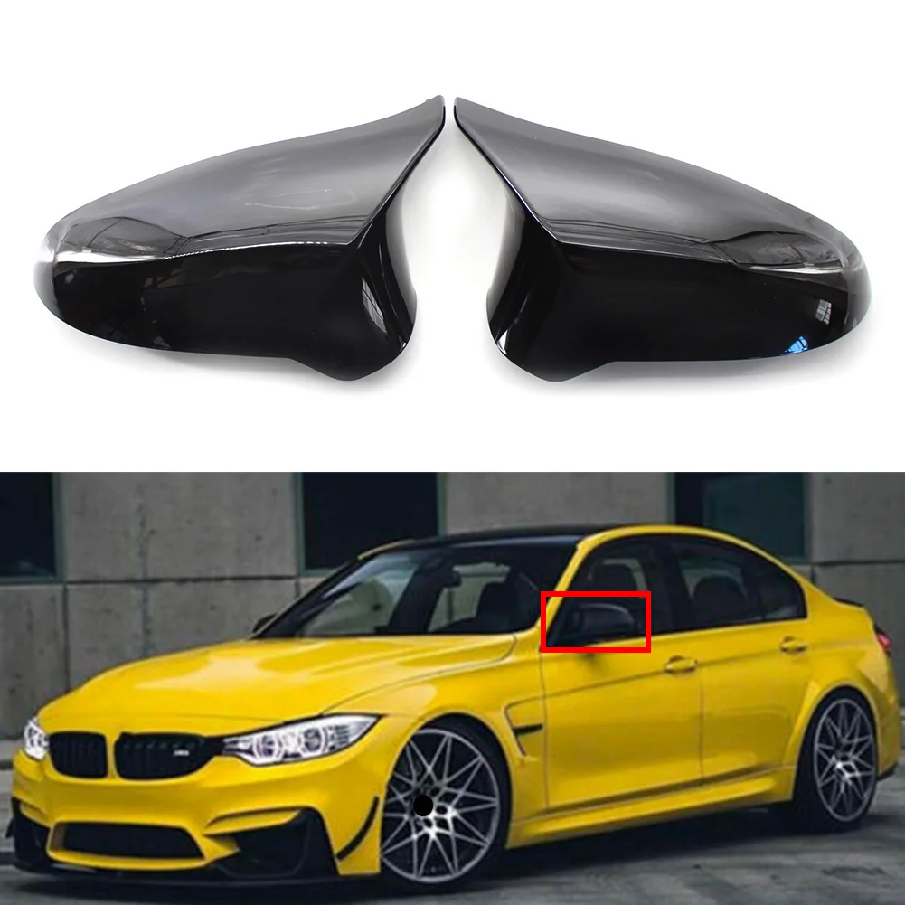 

Car Glossy Black Rearview Mirrors Cover Shell Cap For BMW F80 F82 F83 M3 M4 2014 2015 2016 2017 2018 2019 LHD Only