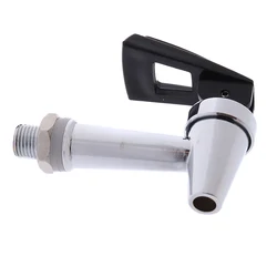 Coffee Hot Drink Faucet Coffee Hot Beverage Tap Silver Domestic 1/4 inch 12mm