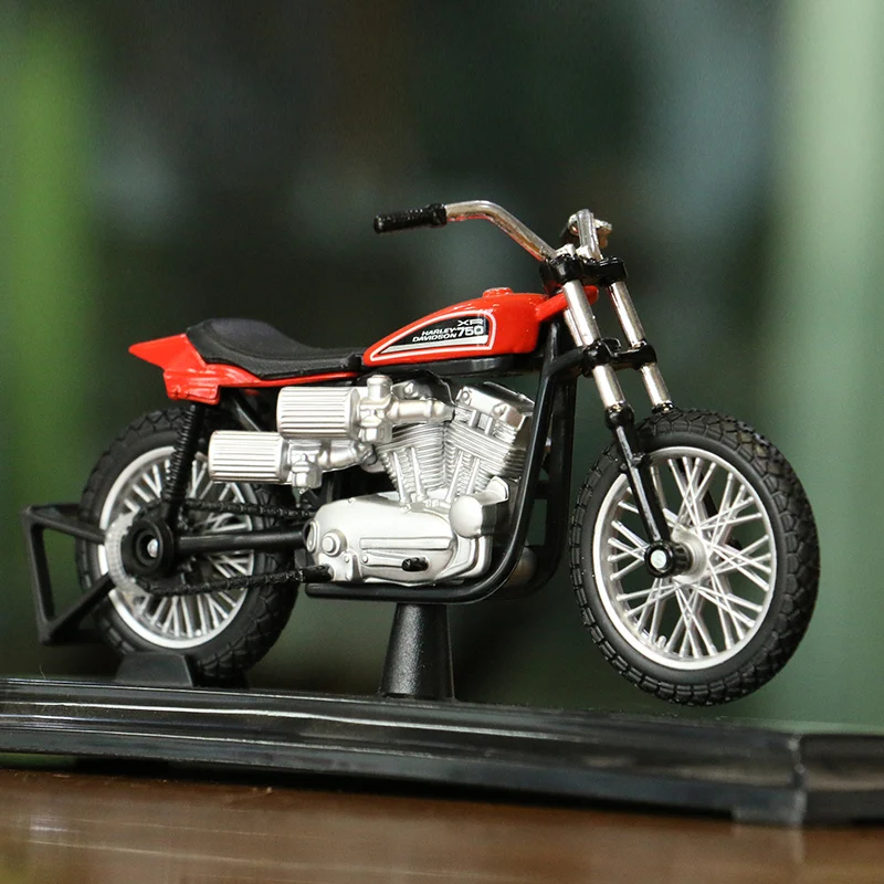 Maisto 1:18 HARLEY DAVIDSON 1972 XR750 Racing Bike Diecast Motorcycle Model Workable Toy Gifts Collection