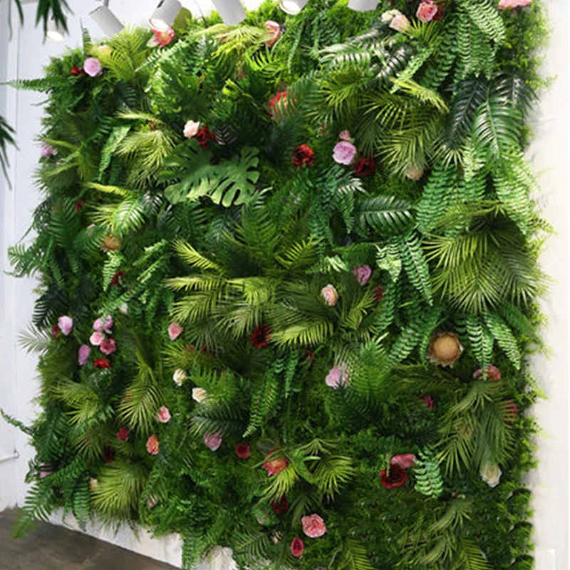 Artificial Lawn Plant Wall, Christmas Wedding Decoration, Hotel, Store Background, Home Decoration