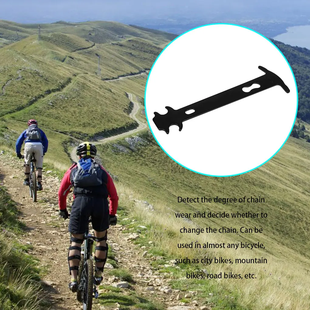 Bike Chain Wear Indicator Mountain Bike Road Cycling Chain Wear Checker Gauge Repair Tool Bicycle Accessories